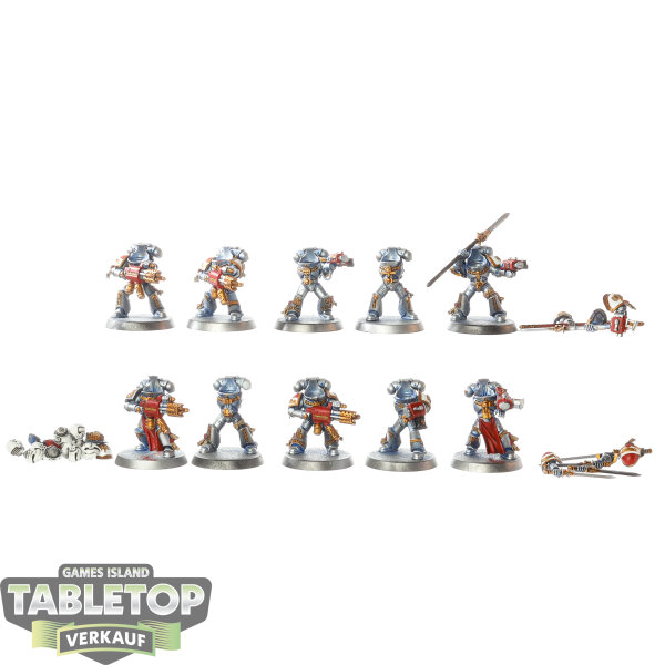 Grey Knights - 10 Grey Knights Purifier Squad - bemalt