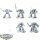 Grey Knights - 5 Grey Knights Brotherhood Terminator Squad - grundiert