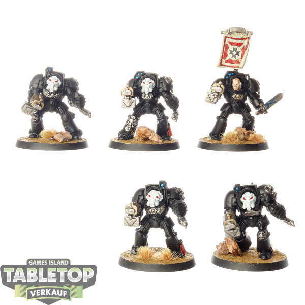 Black Templars - 5 Terminator Squad - bemalt