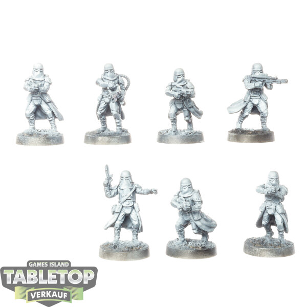 Galaktisches Imperium - 7 Snowtroopers - grundiert