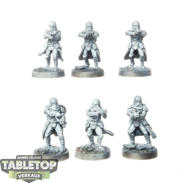 Galaktisches Imperium - 6 Snowtroopers - grundiert