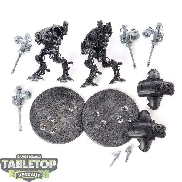 Imperial Knights - 2 x Armiger Helverins - teilweise gebaut