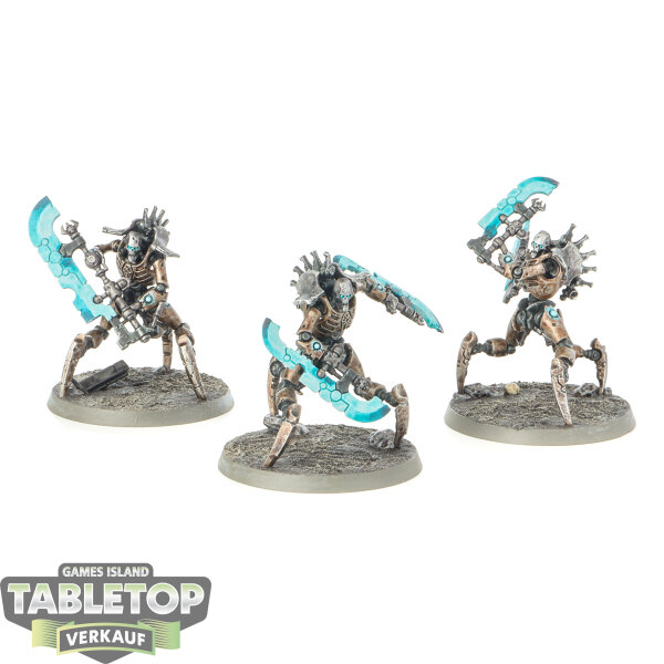 Necrons - 3x Skorpekh Destroyers - teilweise bemalt