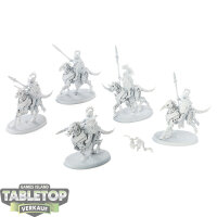Ossiarch Bonereapers - 5 Kavalos Deathriders - grundiert