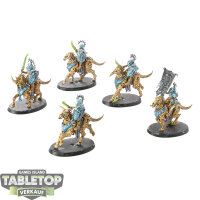 Ossiarch Bonereapers - 5 Kavalos Deathriders - bemalt