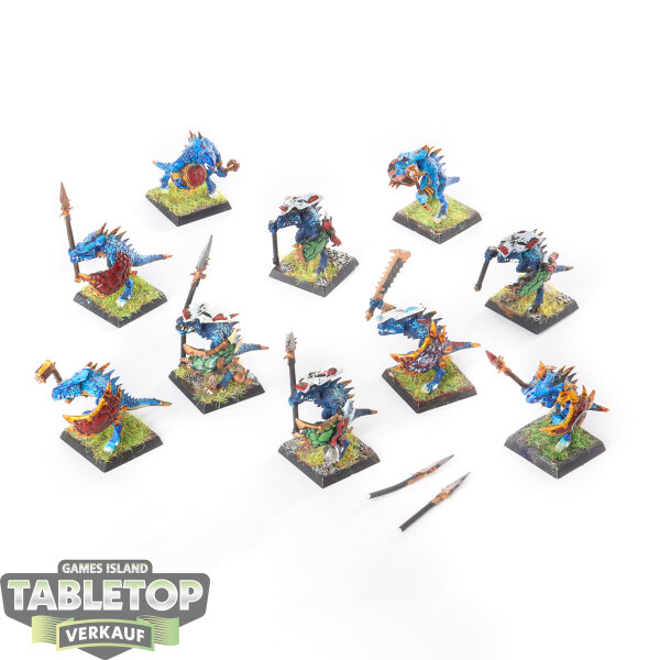 Seraphon - 9 Saurus Warriors Classic - bemalt