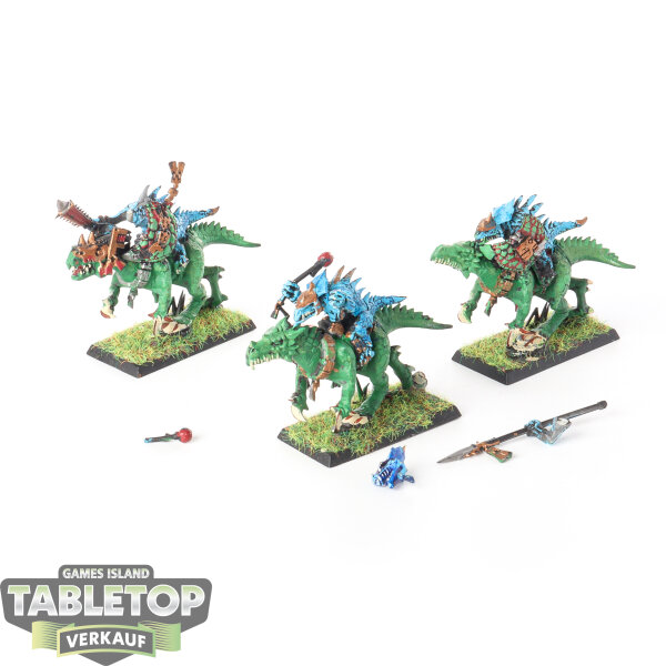Seraphon - 3 Saurus Knights - bemalt