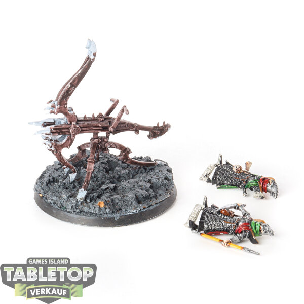 Dark Elves - Repeater Bolt Thrower Blister - bemalt