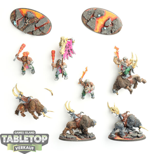 Ogor Mawtribes - 4x Mournfang Pack - bemalt