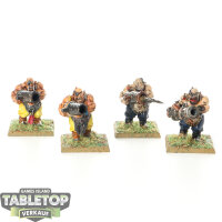 Ogor Mawtribes - 4x Leadbelchers - bemalt