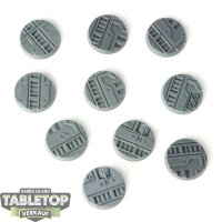 Bases - 10x Necromunda 25mm Bases - unbemalt