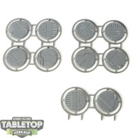 Bases - 10x 40mm Base - im Gussrahmen