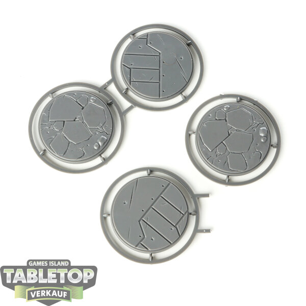 Bases - 4x 50mm Base - im Gussrahmen