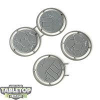 Bases - 4x 50mm Base - im Gussrahmen