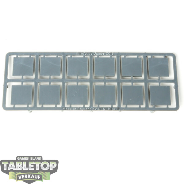Bases - FireForge Games - 12x Bases 20x20mm - im Gussrahmen