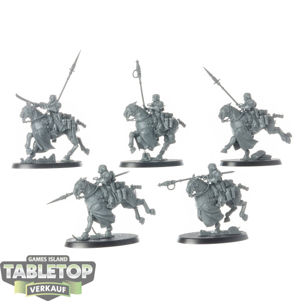 Astra Militarum - 5x Attilan Rough Riders - unbemalt