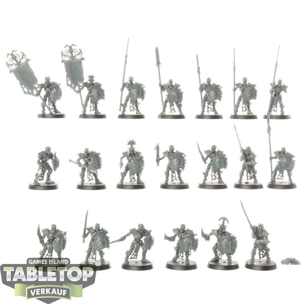 Ossiarch Bonereapers - 20x Mortek Guard - unbemalt