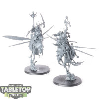 Maggotkin of Nurgle - 2 Pusgoyle Blightlords - unbemalt