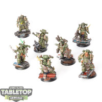 Death Guard - 7 Plague Marines - bemalt