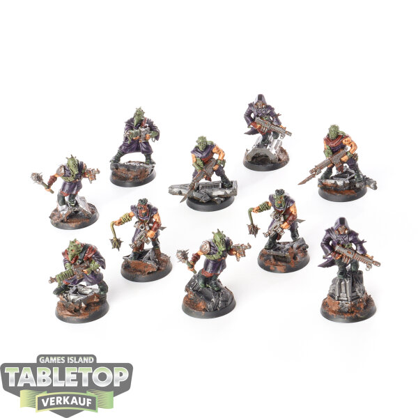 Chaos Space Marines - 10 Chaos Cultists - klassisch - bemalt