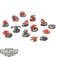 Gloomspite Gitz - 10 Squig Herd - teilweise bemalt
