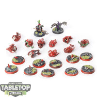 Gloomspite Gitz - 10 Squig Herd - teilweise bemalt
