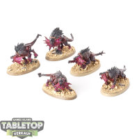 Blades of Khorne - 5x Flesh Hounds - bemalt