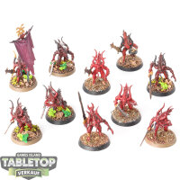 Blades of Khorne - 10x Bloodletters - teilweise bemalt