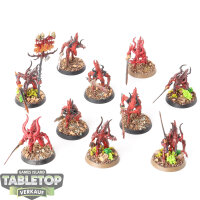 Blades of Khorne - 10x Bloodletters - teilweise bemalt