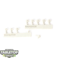 Kromlech - 9x Legionary Heads: Raven Pattern - im Gussrahmen