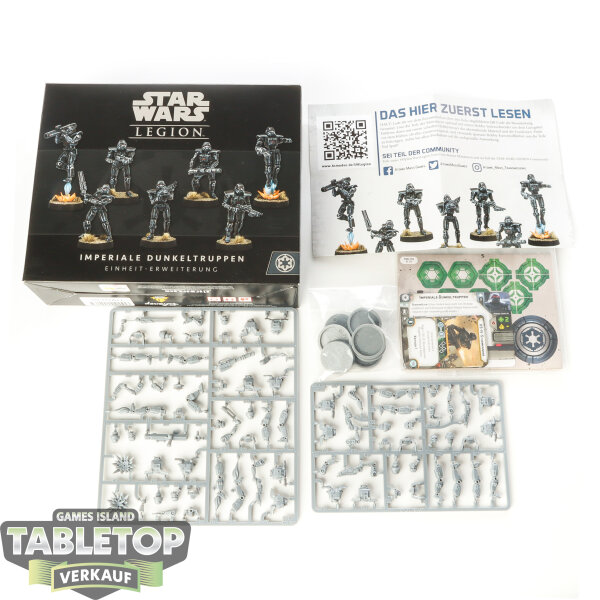 Galaktisches Imperium - 7 Dark Troopers Unit Expansion - im Gussrahmen