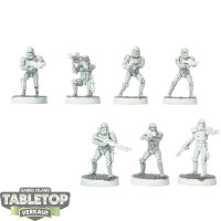 Imperium - 7 Stormtroopers  - teilweise bemalt