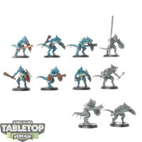 Seraphon - 10 Saurus Warriors - teilweise bemalt