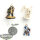Black Templars - 3x Bladeguard Veteran Squad - teilweise bemalt