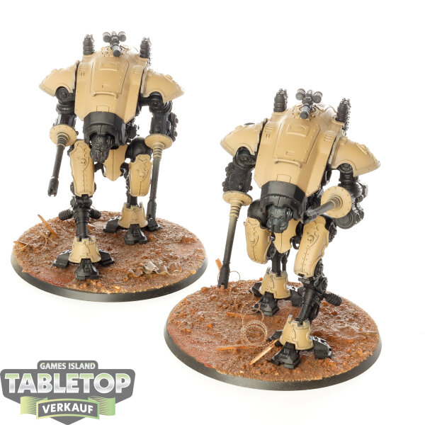Imperial Knights - 2x Armiger Helverins - teilweise bemalt