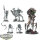 Necrons - 5x Necrons Royal Court - teilweise bemalt