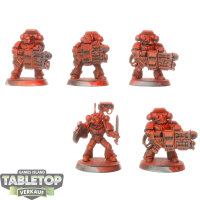 Blood Angels - 5x Devastator Squad - teilweise bemalt