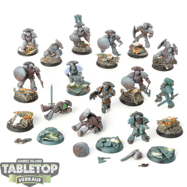 Horus Heresy - 14x MKIII Tactical Squad - teilweise bemalt