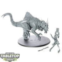 Seraphon - Skink Oracle on Troglodon - unbemalt