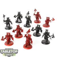 Blades of Khorne - 10x Blood Warriors - teilweise bemalt