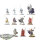 Baratheon - 11x Baratheon: Attachments 1 - teilweise bemalt
