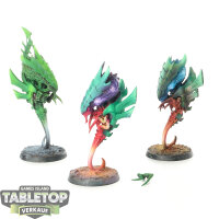 Tyraniden - 3x Zoanthropes - teilweise bemalt