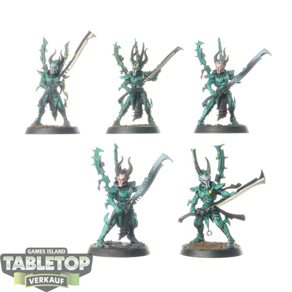Drukhari - 5x Incubi - teilweise bemalt