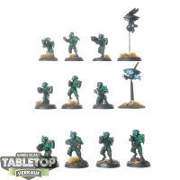 Tau Empire - 10x Fire Warriors Breacher Team - bemalt