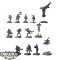 Tau Empire - 10x Kill Team: Pathfinders - teilweise bemalt