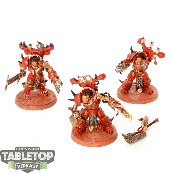 World Eaters - 3 Exalted Eightbound - teilweise bemalt
