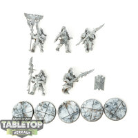 Adeptus Custodes - 5 Vexilus Praetor - teilweise bemalt