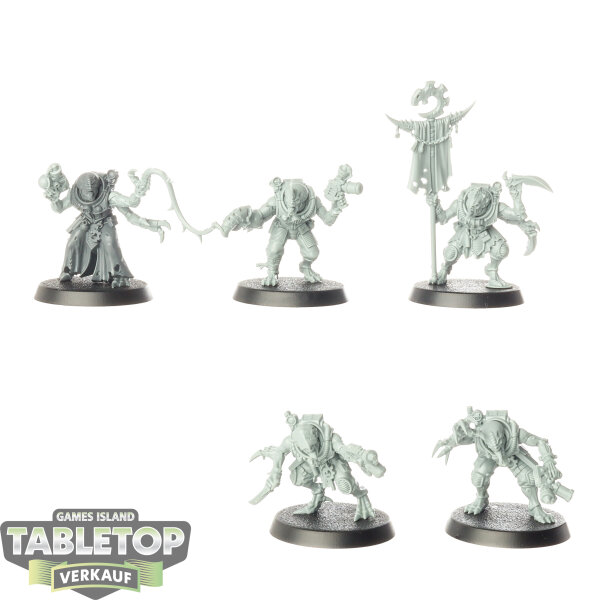 Genestealer Cults - 5 Hybrid Metamorphs - unbemalt