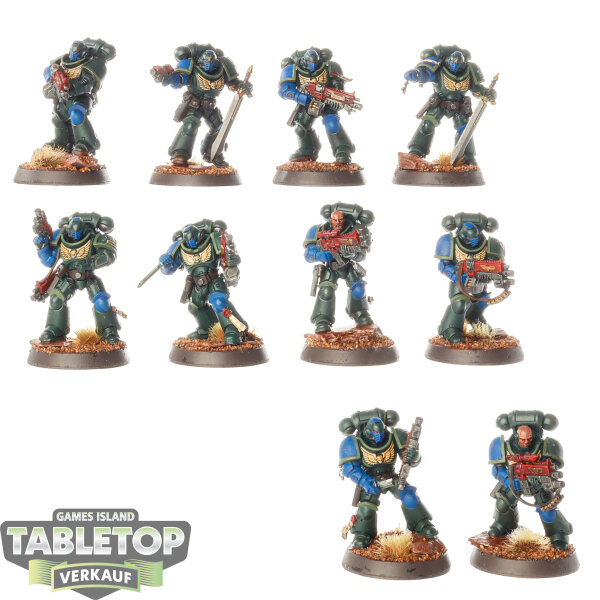 Dark Angels - 10 Intercessor Squad - bemalt