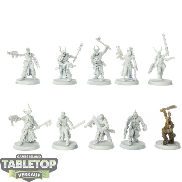 Chaos Space Marines - 10 Chaos Cultists - grundiert